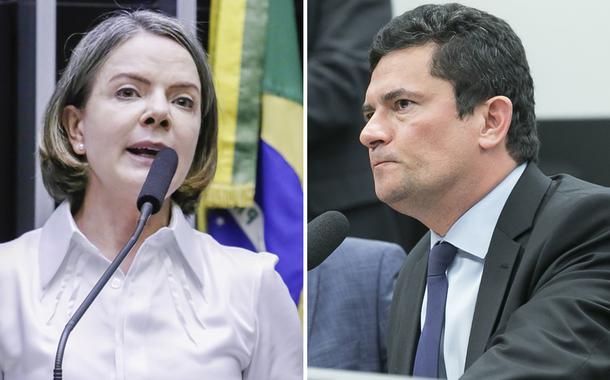 Gleisi chama Moro de delinquente e diz que compreende as dúvidas de Lula sobre o ex-juiz suspeito