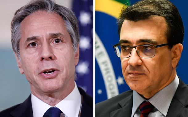 Blinken liga para chanceler de Bolsonaro e cobra posição do Brasil contra a Rússia
