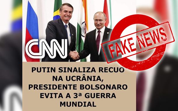 Salles vira piada ao atribuir fake news à CNN dizendo que Bolsonaro 'evitou 3ª Guerra Mundial' entre Rússia e Ucrânia