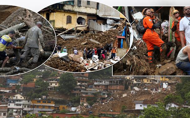 Petrópolis tem previsão de chuvas fortes até sábado e alerta para risco de novos deslizamentos