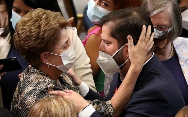 Dilma: 'Boric traz esperança aos povos da América Latina que lutam contra o neoliberalismo e o fascismo'