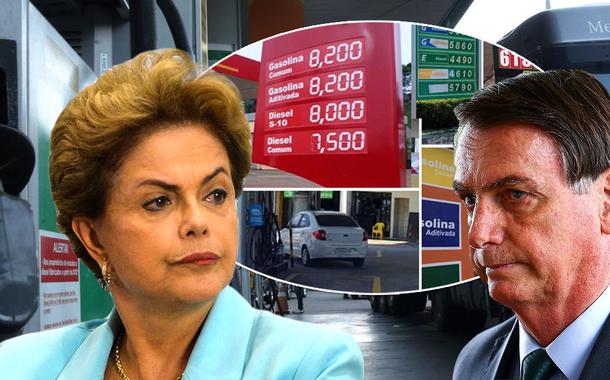 Dilma: a culpa da gasolina cara não é da Petrobrás, é do Bolsonaro