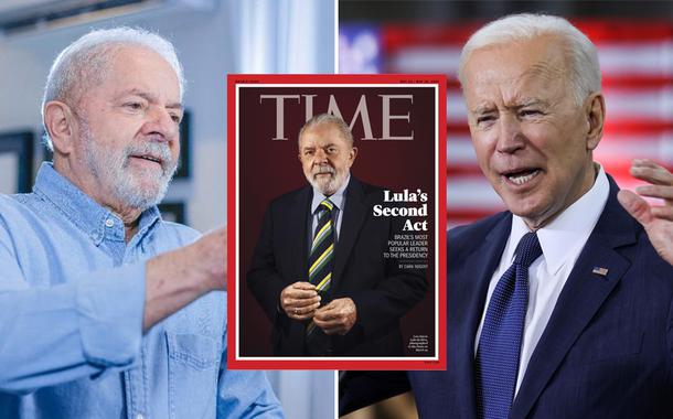 Capa da Time indica possível aproximação de Biden a Lula no jogo eleitoral