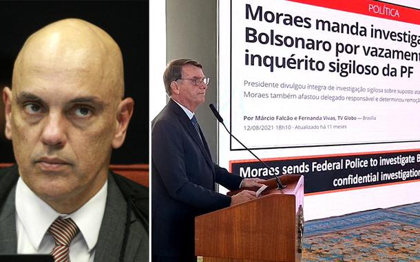 Moraes enquadra Bolsonaro e dá sete dias para ele se manifestar sobre pedido para barrar candidatura