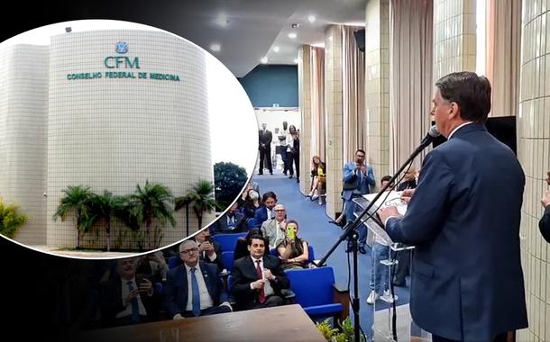 Internautas criticam o Conselho Federal de Medicina após discurso de Bolsonaro