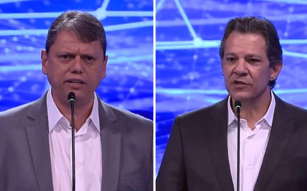Disputa em São Paulo: enquanto Haddad cola em Lula, Tarcísio não cita Bolsonaro em programa de governo