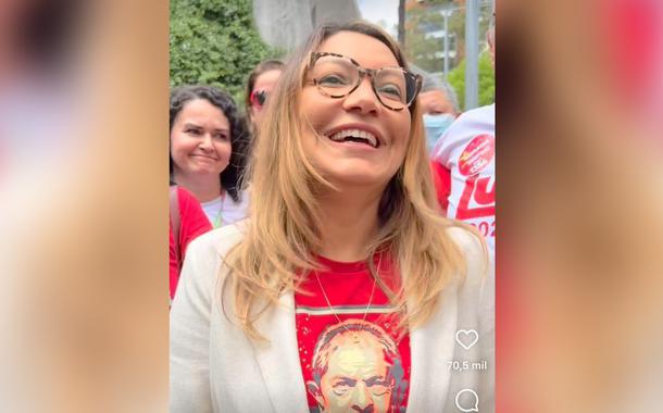 Janja se diz revoltada com fala pedófila de Jair Bolsonaro