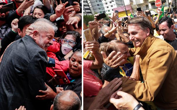 Datafolha para presidente em SP mostra crescimento de Lula, que empata tecnicamente com Bolsonaro