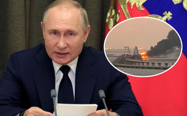 Putin: explosão da ponte da Crimeia é ato de terror visando arruinar estrutura crítica da Rússia