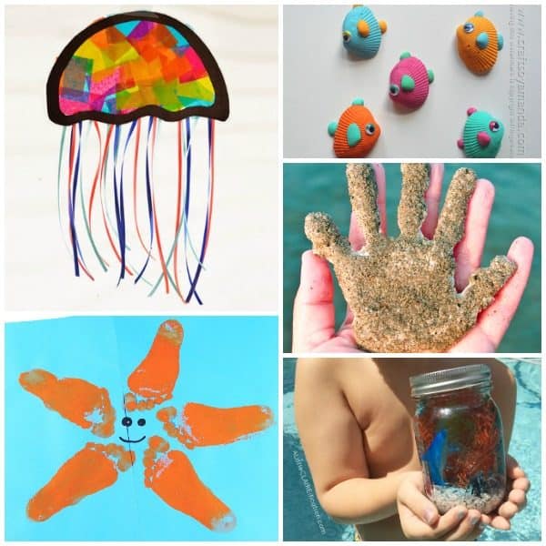 Beach themed crafts for toddlers and preschoolers for summer fun