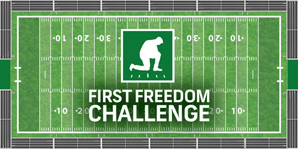 First Freedom Challenge | Take a Knee in Prayer with Coach Kennedy