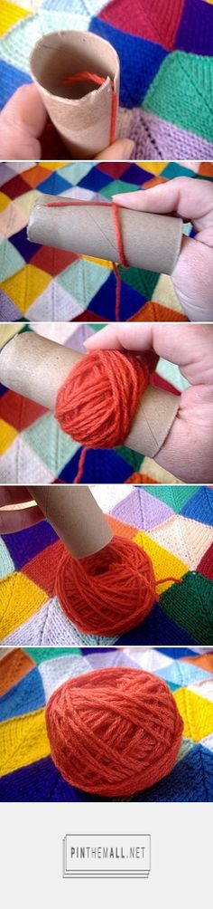 Image result for Use a hair barrette to keep yarn tails in place!