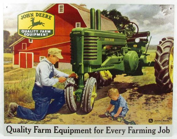 Image result for john deere tractor ads 1950