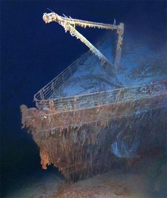 Image result for wreckage of the titanic found