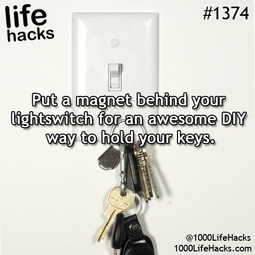 Image result for PUT A MAGNET BEHIND YOUR LIGHTSWITCH