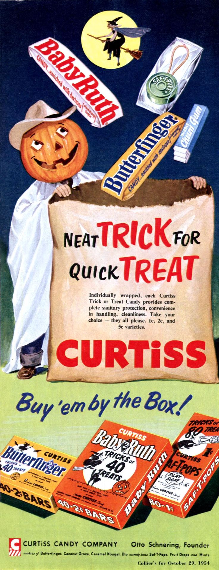 Image result for vintage halloween candy ads