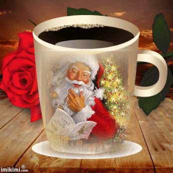 Image result for christmas sipping coffee gif