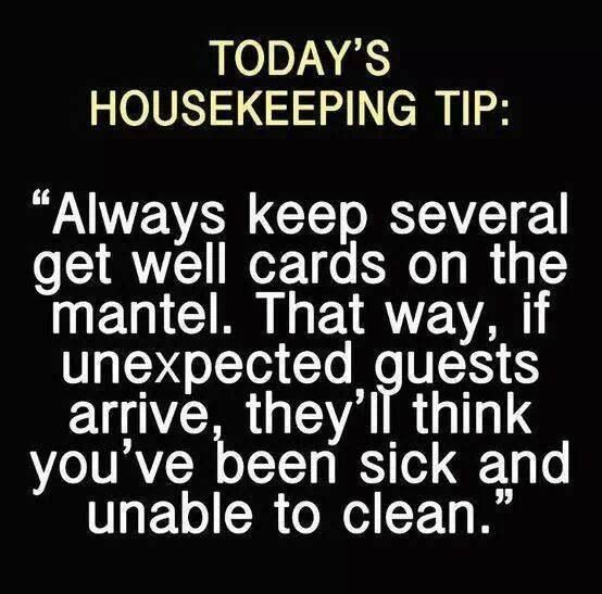 Image result for TODAY'S HOUSEKEEPING TIP: ALWAYS KEEP SEVERAL GET WELL CARDS