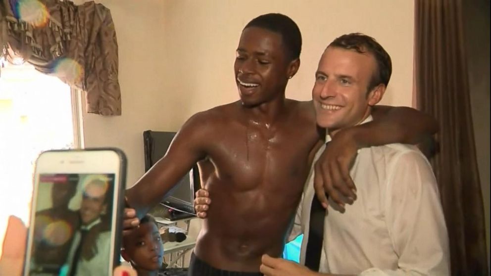 ΑποτÎλεσμα εικόνας για ΤΗΕ FRENCH PRESIDENT MACRON WITH GAY