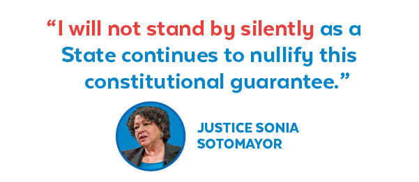 Justice Sotomayor: 'I will not stand by silently'