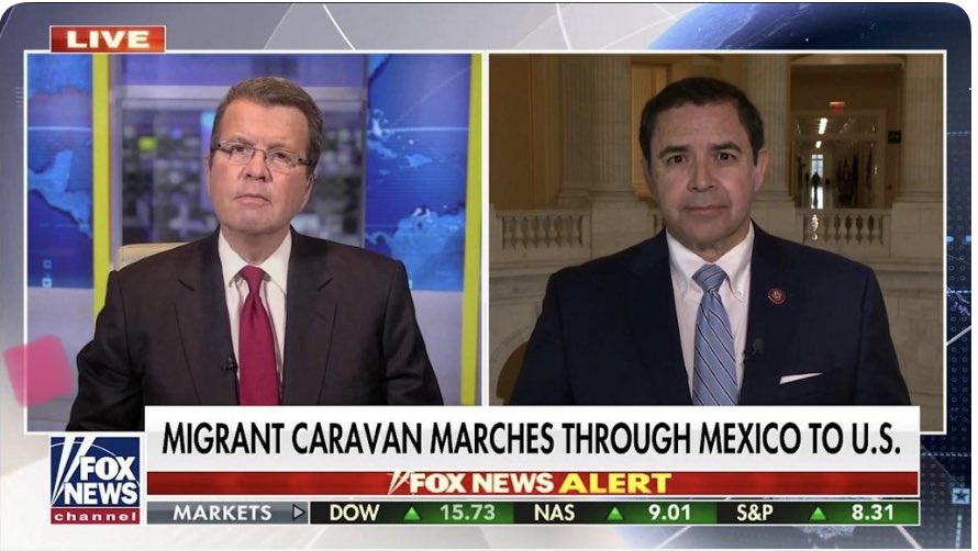 Henry Cuellar on Fox News talking about the so-called migrant caravan