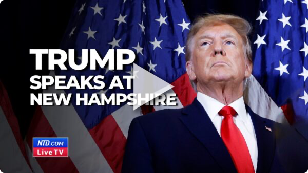 Trump Delivers Remarks in New Hampshire, the First State for GOP Primary