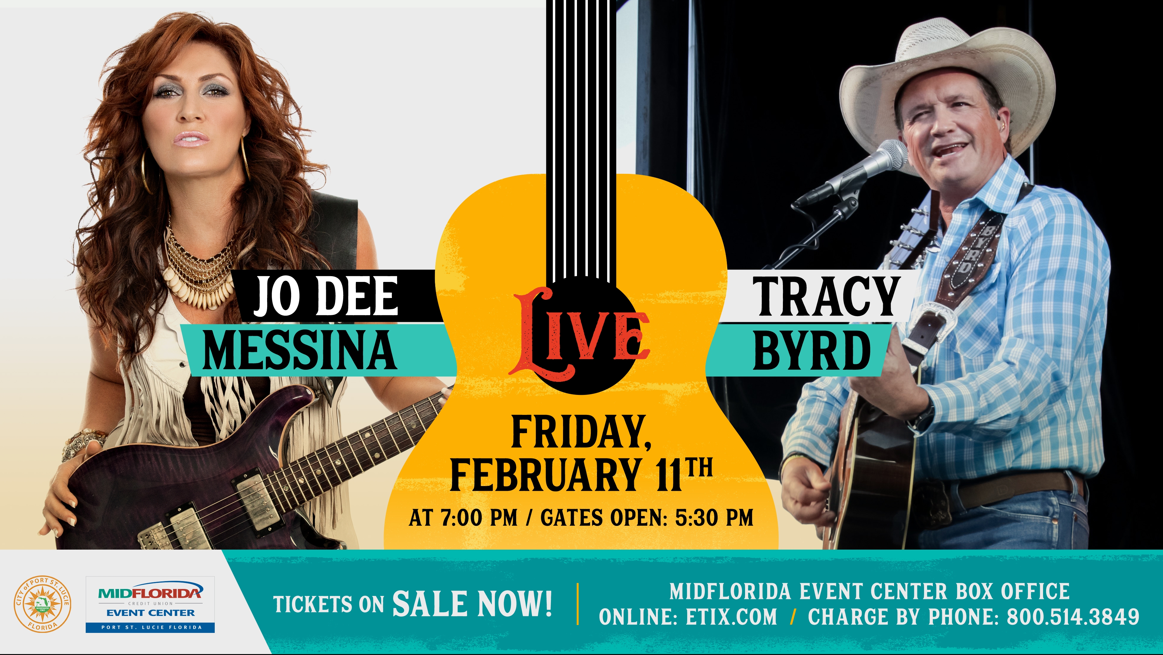 Jo Dee Messina and Tracy Byrd are coming to the MIDFLORIDA Event Center!