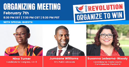 Our Revolution National Organize to Win Broadcast @ RSVP