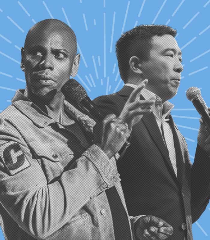 Image of Dave Chappelle and Andrew Yang