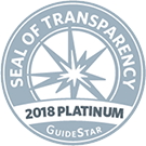Guidestar 2018 Platinum Seal of Transparency