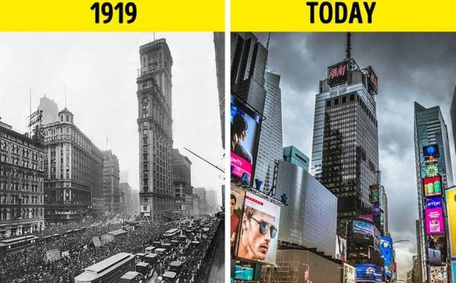 20 bức ảnh cho thấy thế giới thay đổi chóng mặt trong 100 năm qua