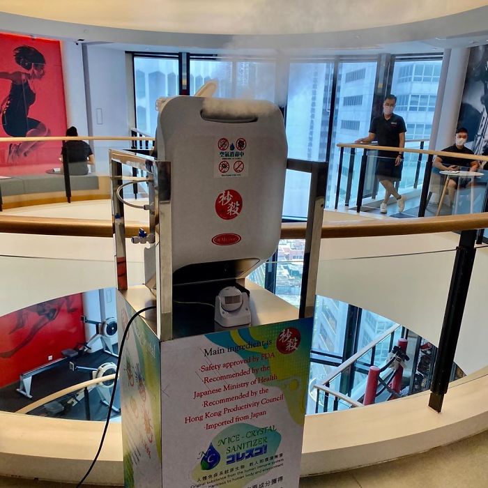 Sanitizer Spraying A Safe, Food-Grade Disinfectant Helps Kill Bacteria, Viruses, And Fungi In The Air