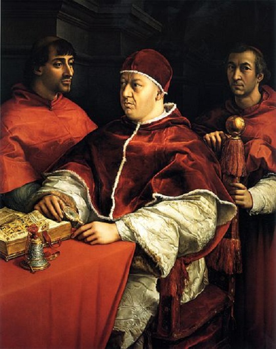 Pope - Leo H. Pontificate period: from March 11, 1513 to December 1, 1521.