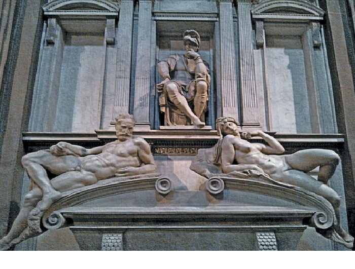 Tomb of Lorenzo Medici.  Florence.  The work of Michelangelo Buonarroti.
