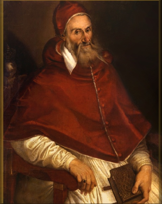 Pope - Pius IV.  (in the world of Giovanni Angelo de Medici).  Pontificate period: from December 25, 1559 to December 9, 1565