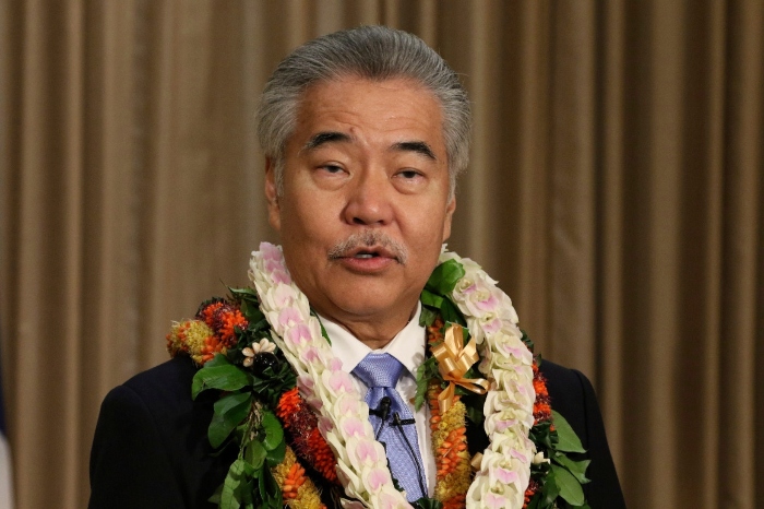 Nightly 8-26-21 photo 2 Hawaii Gov. David Ige speaks to reporters in Honolulu.