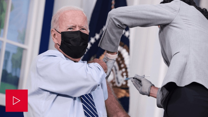 Nightly 9-27-21 video President Joe Biden gets his Covid vaccine booster shot