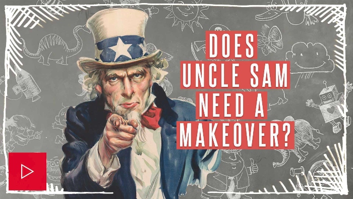Nightly video player of Punchlines Uncle Sam makeover video
