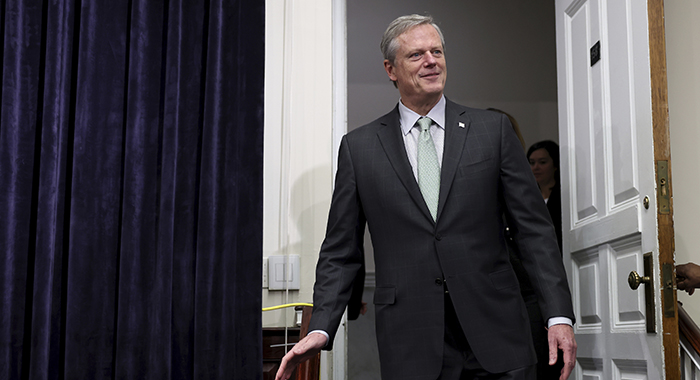 20211201-charliebaker-ap-700.jpg Charlie Baker arrives at a press conference