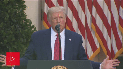 Video player of President Donald Trump press conference