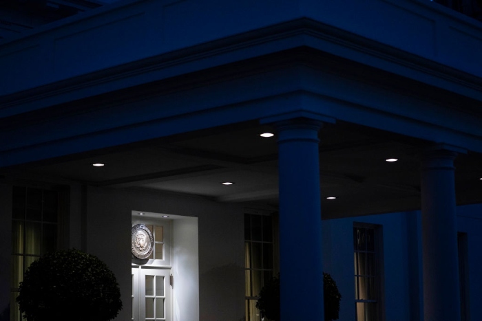 Nightly 1-13-22 photo The West of the White House is seen at sunset.