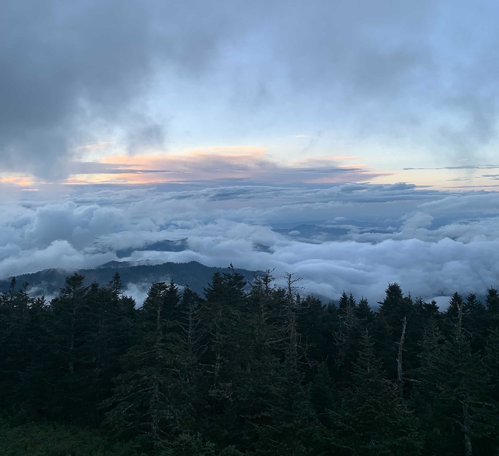 Nightly 9-29-21 photo 2 The view atop Clingmans Dome in Great Smoky Mountains National Park.
