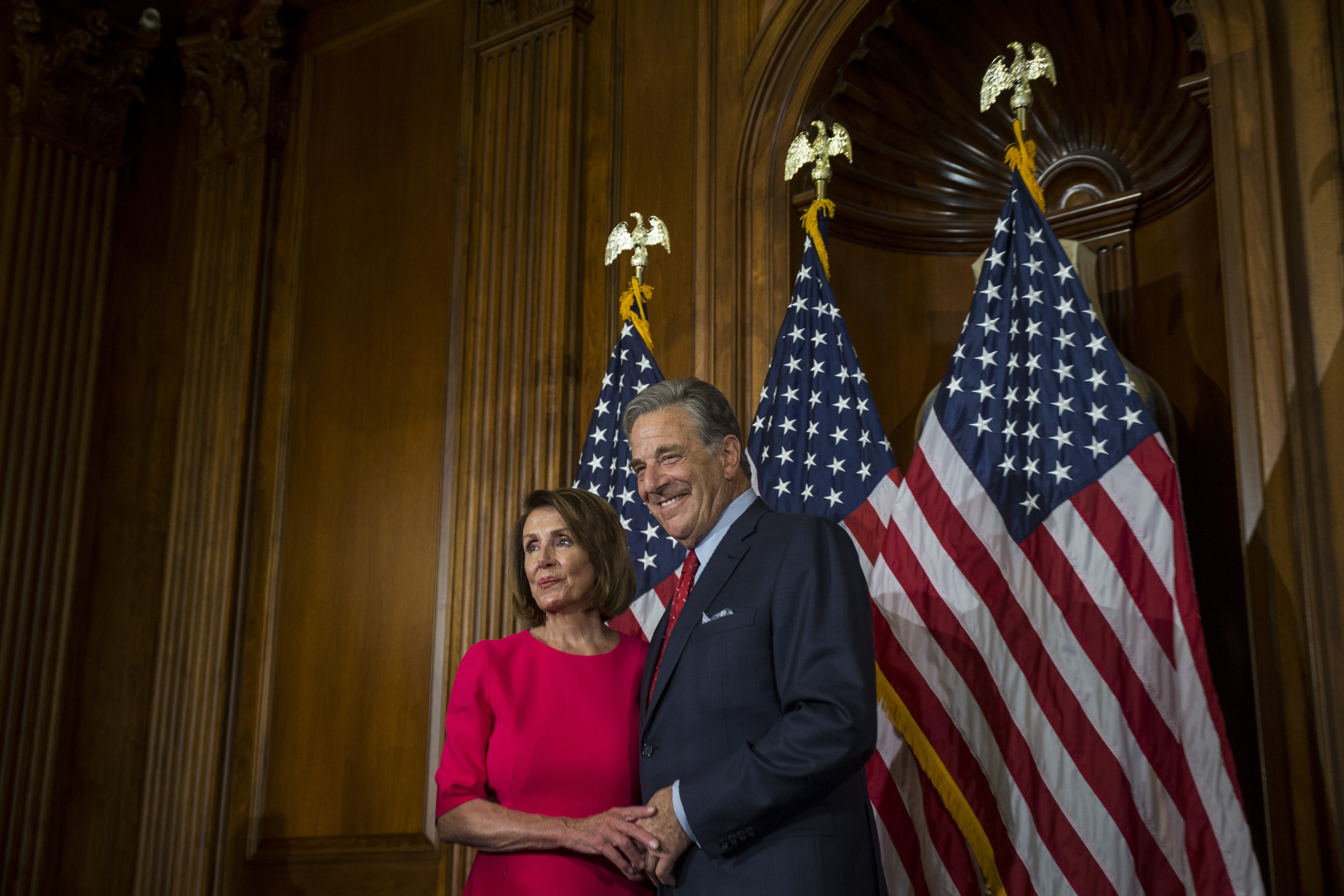 House Speaker Nancy Pelosi and her husband, Paul Pelosi, on Capitol Hill in 2019. 