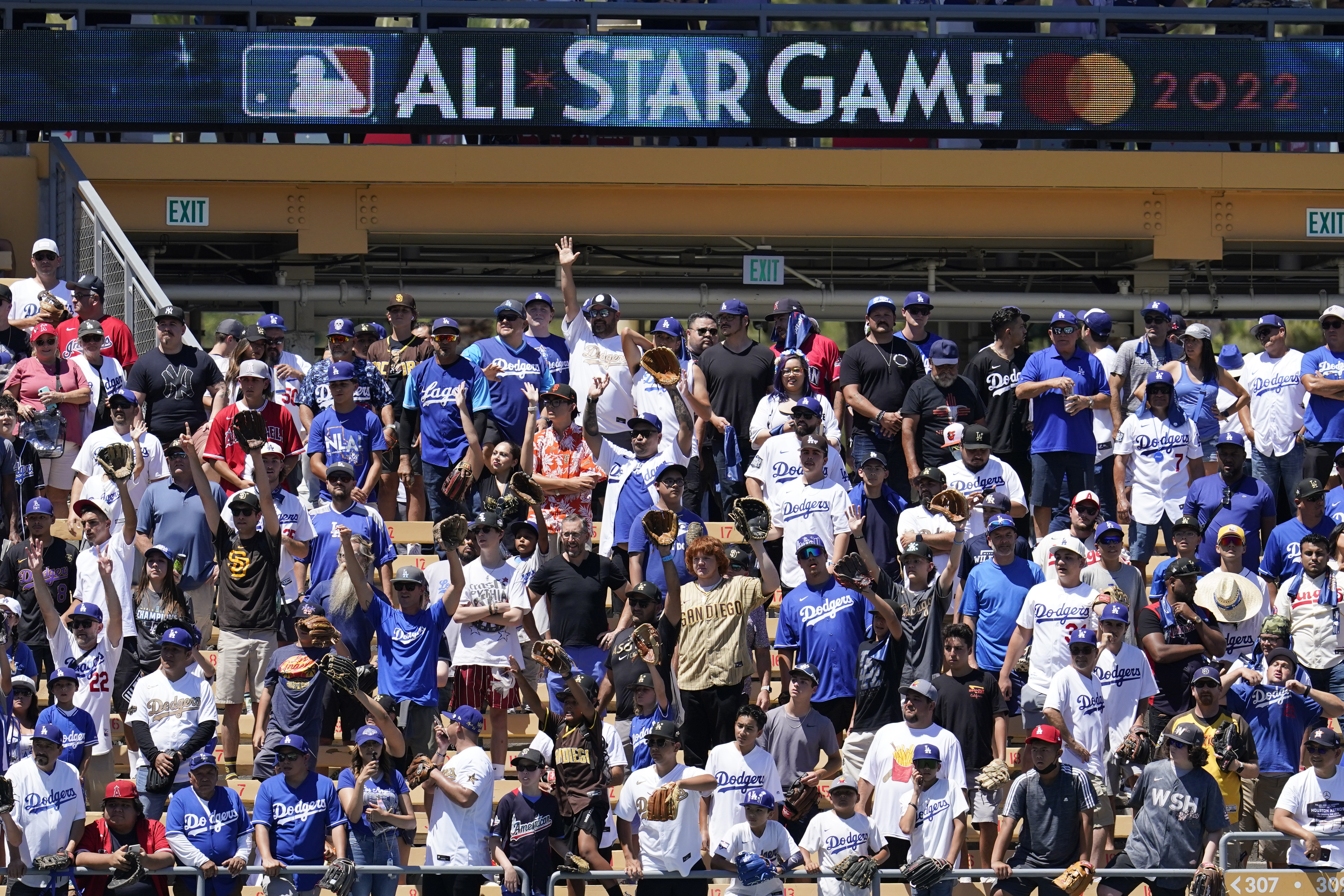 Fans watching a workout before this year's All-Star Game. 