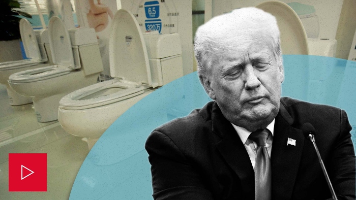Nightly 2-10-22 video Donald Trump talking about toilets