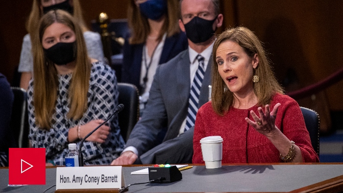 Nightly 10-13 video Nightly video player of Amy Coney Barrett confirmation hearing