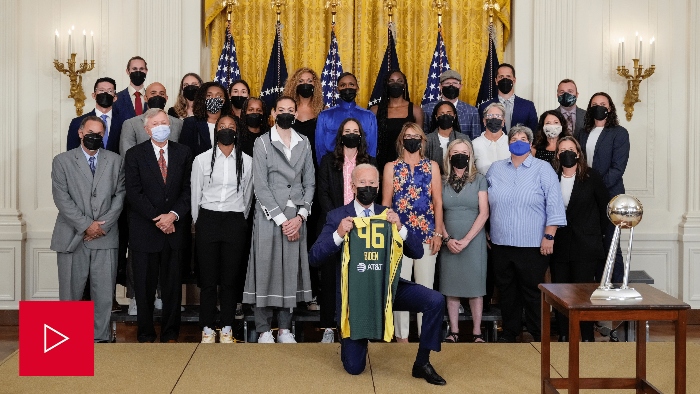 Nightly 8-23-21 video Video of Biden meeting with WNBA champion Seattle Storm