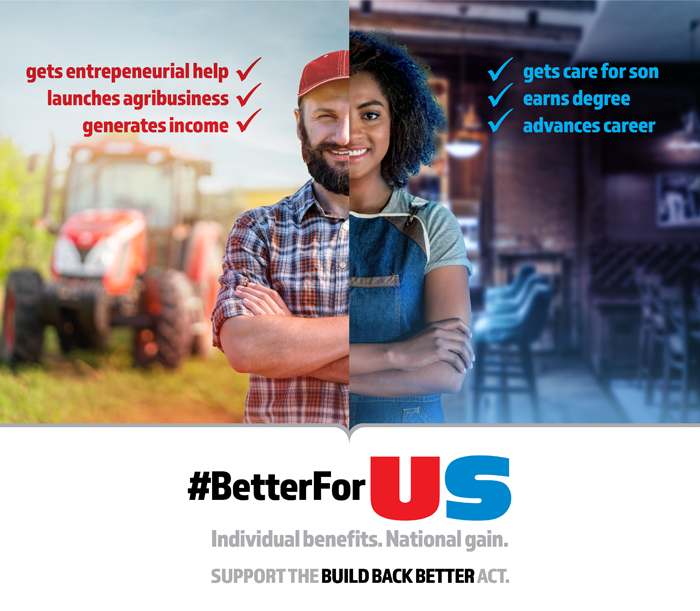Nightly 10-8-21 graphic 1 Ad concept on Build Back Better Act from SensisAgency