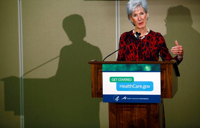 Nightly 10-28-21 photo 2 Former Health and Human Services Secretary Kathleen Sebelius speaks about the Affordable Care Act during her visit to Community Health and Social Services Center in November 2013 in Detroit.
