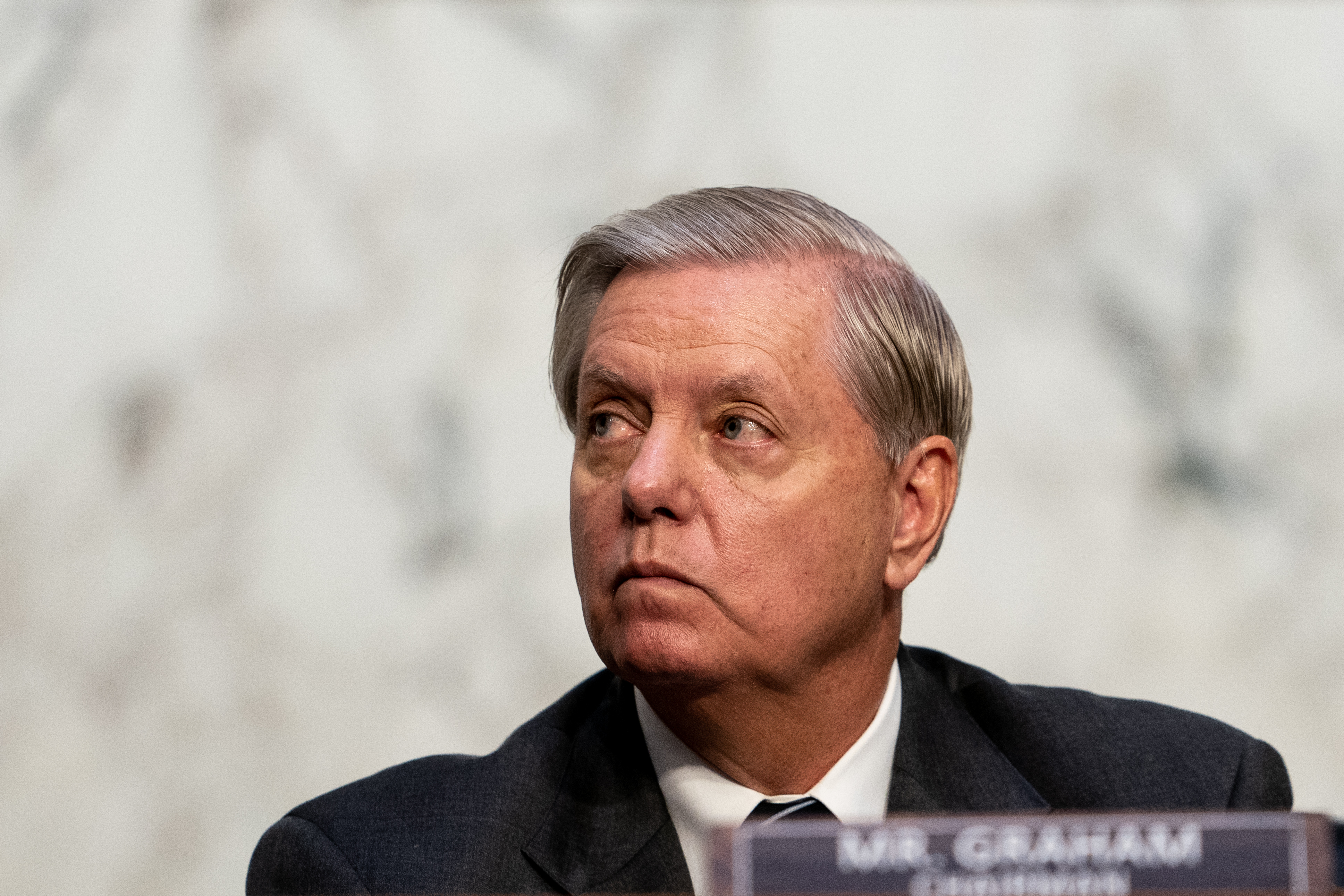 A photo of Lindsey Graham. 